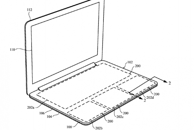 Патент Apple на сенсорную клавиатуру для ноутбука
