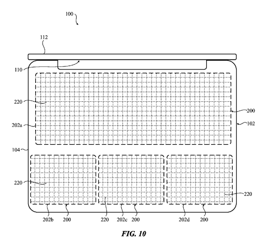 Сенсорная клавиатура для ноутбука Apple