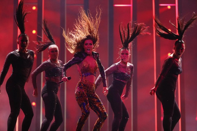 Репетиція Eleni Foureira з Кіпру на сцені Євробачення 2018