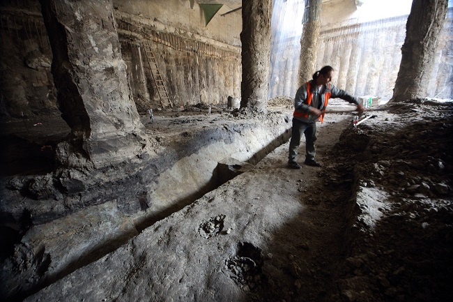 Раскопки на Почтовой площади 