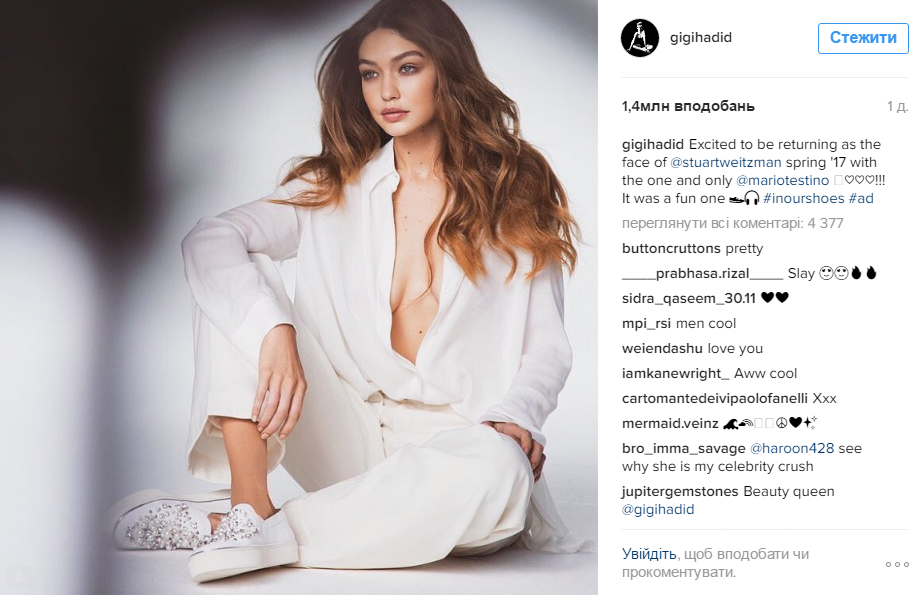 Instagram назвав топ-5 найпопулярніших дівчат в 2016 році