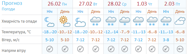 Коли спадуть морози: в мережі зробили добірку прогнозів погоди від провідних метеосайтов країни (фото)