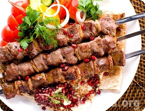 Баранина с гранатом