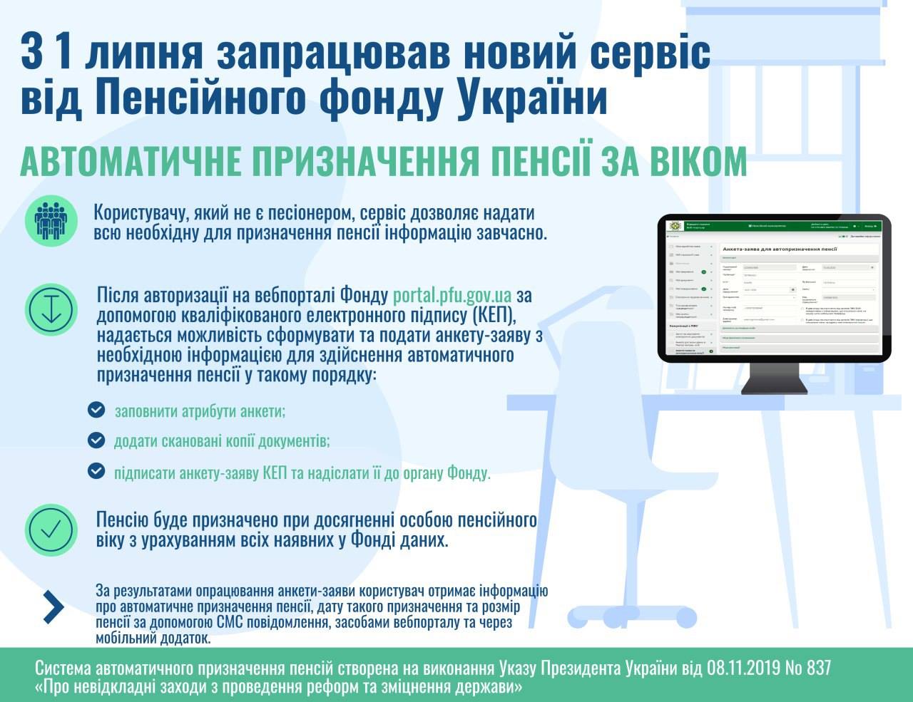 Автоматическое назначение пенсий в Украине: как работает новый сервис