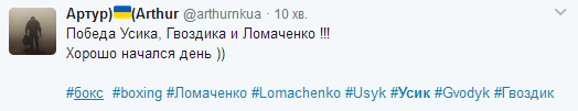 Усик, Гвоздик і Ломаченко викликали захват соцмереж трьома перемогами в США