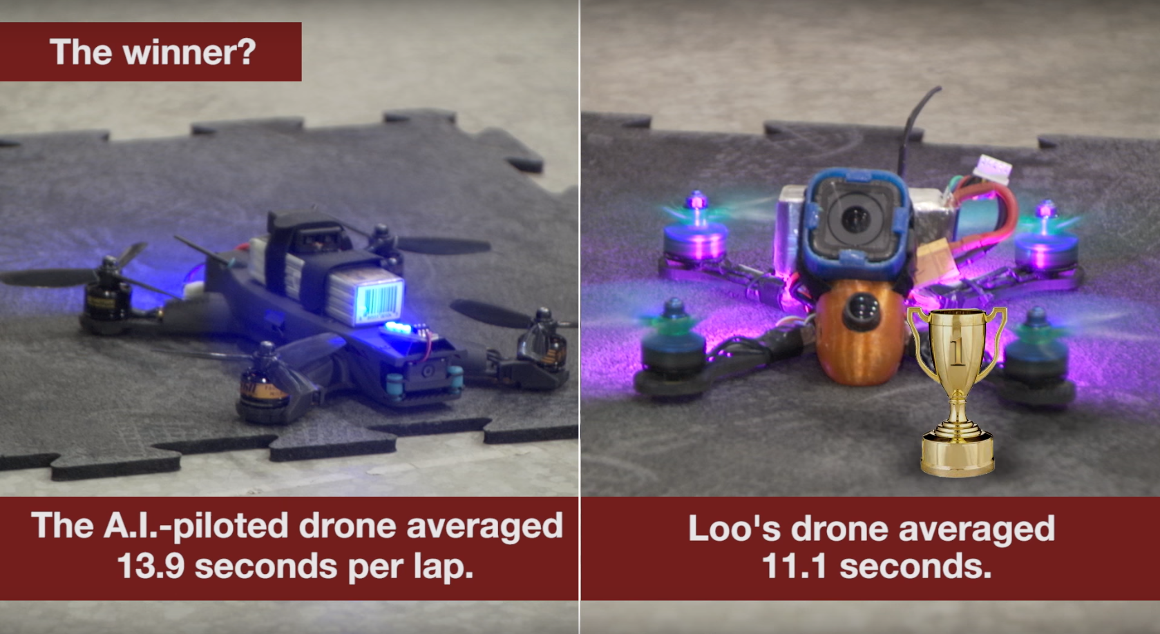 Перегони дронів: у NASA порівняли навички людини та штучного інтелекту (відео)