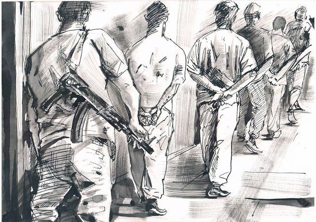 Художник з Донецька показав, що з ним робили терористи "ДНР" у полоні в картинках (фото)