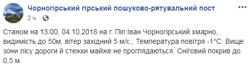 Полметра снега: Карпаты в белом покрове показали на фото