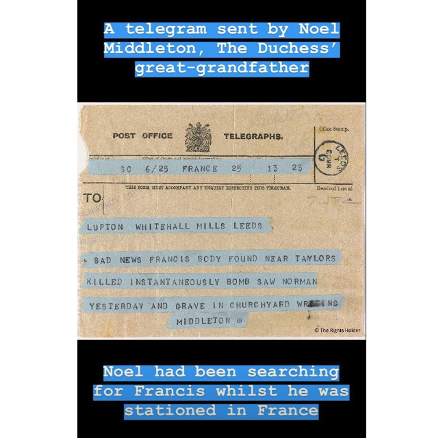 Кейт Миддлтон узнала печальную историю своих родственников, погибших в Первой мировой войне (фото, документы)