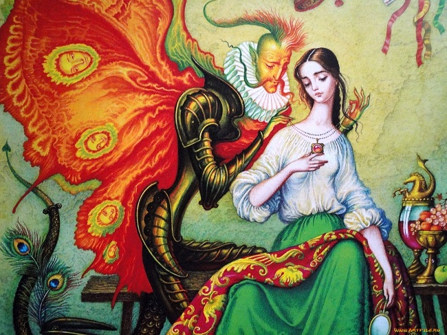 Змей в украинских сказках предстает в разных образах