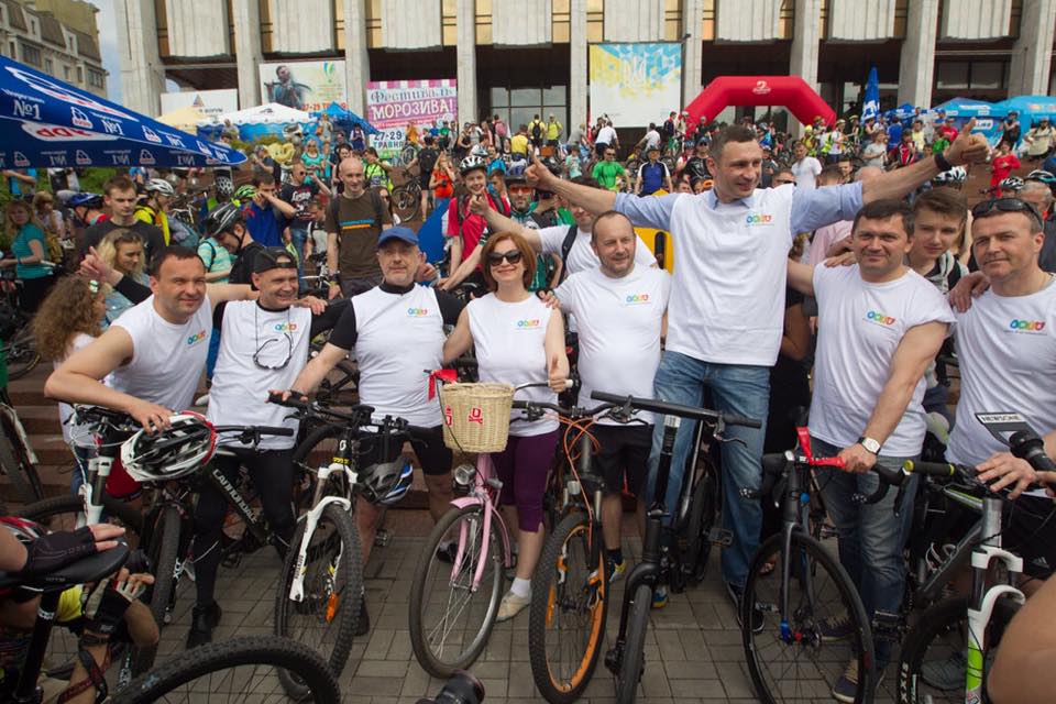 Кличко на велопараде