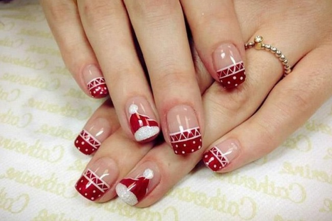 Маникюр на Новый год 2017: идеи дизайна с фото
