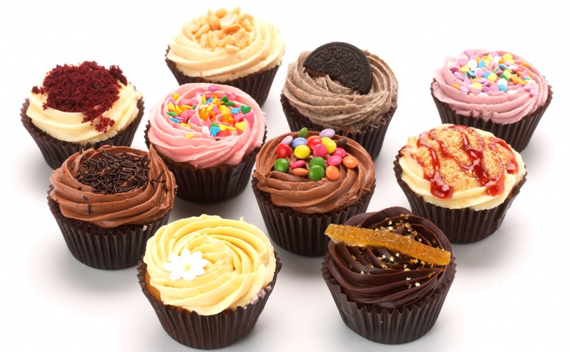 Украшение для кексов Разноцветные кексы