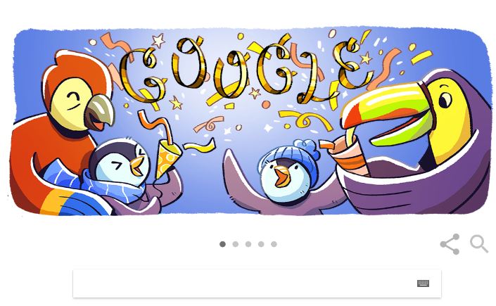 Google представив користувачам несподіваний новорічний дудл