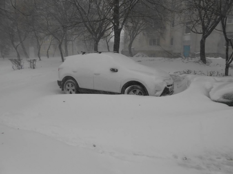 Снегопады в Украине: самые невероятные фото