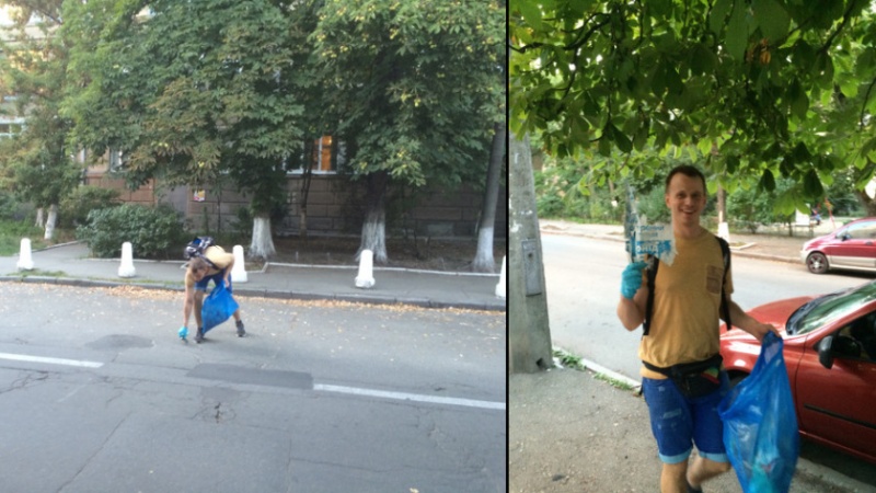 "Абсолютно реально": киянин вирішив самостійно позбавити столицю від сміття