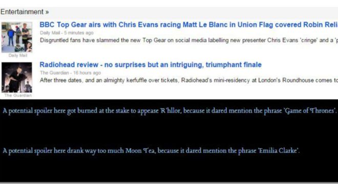"Скажи спойлерам "НЕТ": Chrome будет блокировать раскрытие сюжета "Игры престолов"