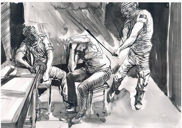 Художник з Донецька показав, що з ним робили терористи "ДНР" у полоні в картинках (фото)