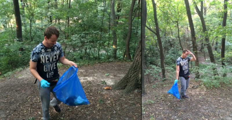 "Абсолютно реально": киянин вирішив самостійно позбавити столицю від сміття