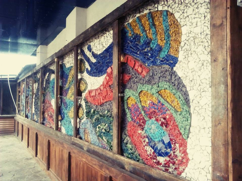 Мозаичное панно "Ветер" 