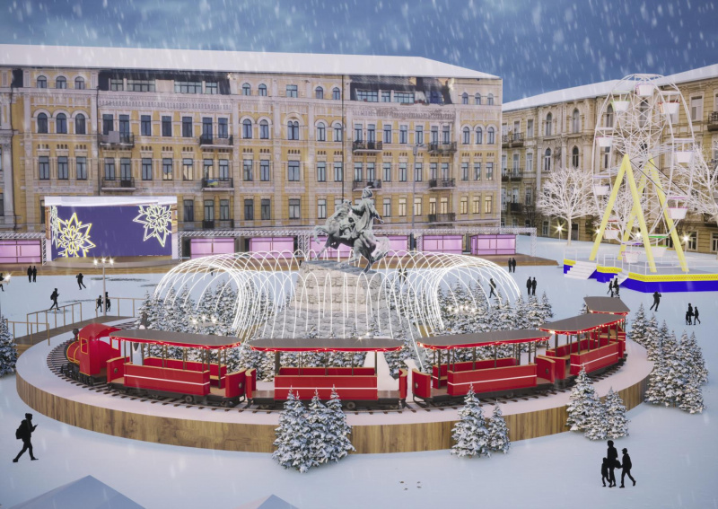 &quot;Главная тема — северное сияние&quot;: как будет выглядеть новогодний городок в Киеве