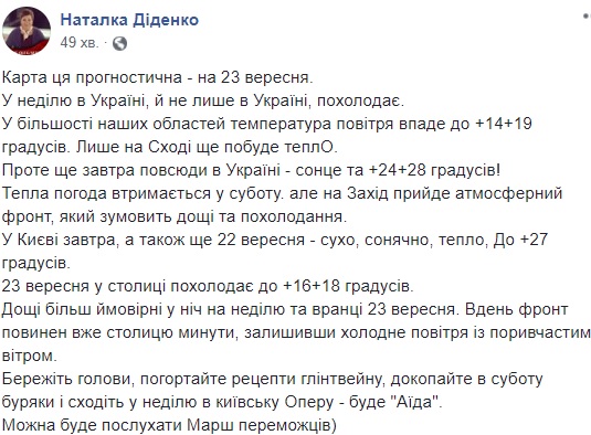 &quot;Пока солнечно и тепло&quot;: народный синоптик дала прогноз погоды до конца недели
