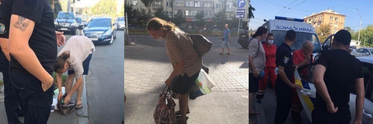 В центре Киева задержали женщину с трехмесячным ребенком в сумке (фото)