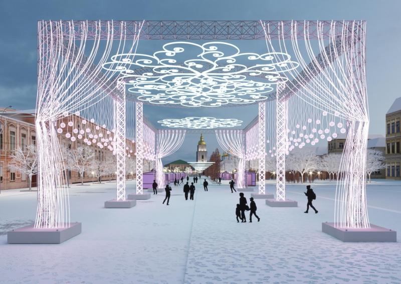 &quot;Главная тема — северное сияние&quot;: как будет выглядеть новогодний городок в Киеве