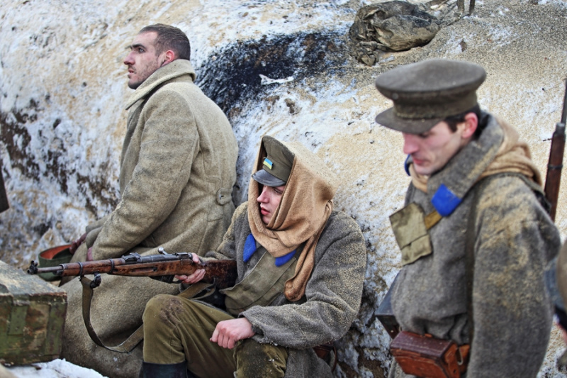 &quot;Крути 1918. Захист&quot;: украинские бойцы снимаются в историческом фильме
