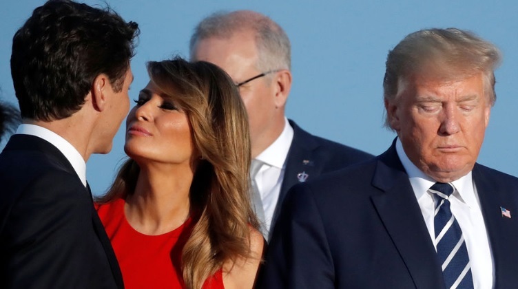 Мелания Трамп "изменила" мужу с Трюдо (видео)