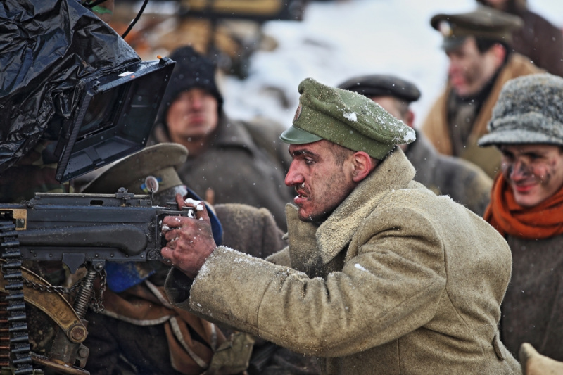 &quot;Крути 1918. Захист&quot;: украинские бойцы снимаются в историческом фильме