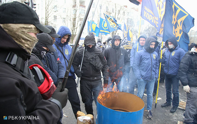 Акции протеста: что происходило под посольствами РФ в городах Украины (фото)
