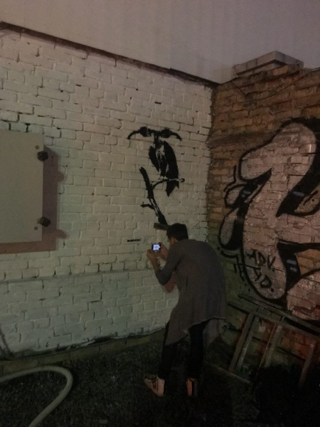 "Бенксі" на Подолі: хто намалював підроблене графіті в Києві (відео)