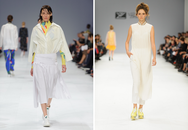 Прозорі блузки, кльош і вічна смужка: модні тренди сезону весна/літо-2017 від українських дизайнерів. Частина перша