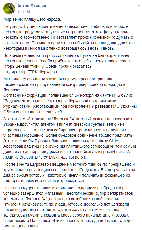 "Есть от чего на радостях заплясать": блогер рассказал о главных достижениях "ЛНР"