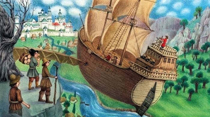 "Летучий корабль" - украинская народная сказка