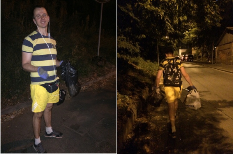 "Абсолютно реально": киянин вирішив самостійно позбавити столицю від сміття