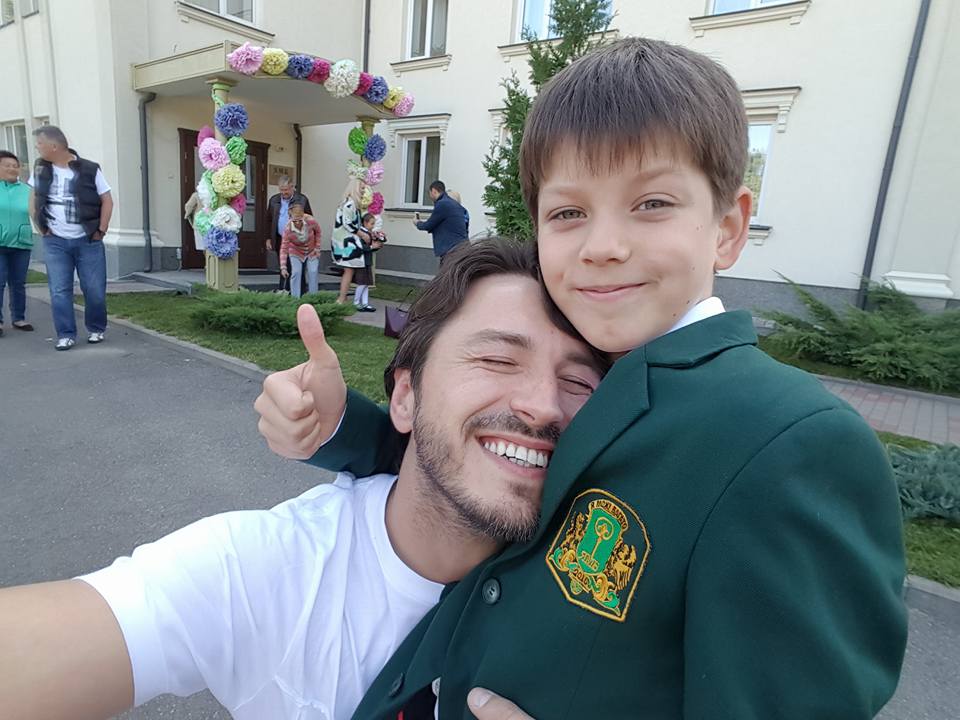 Сергей Притула с сыном Димой 