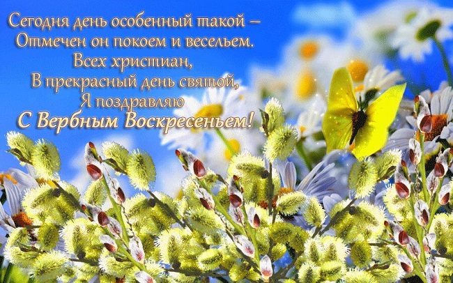 Вербное воскресенье 2020: красивые поздравления в картинках и открытках
