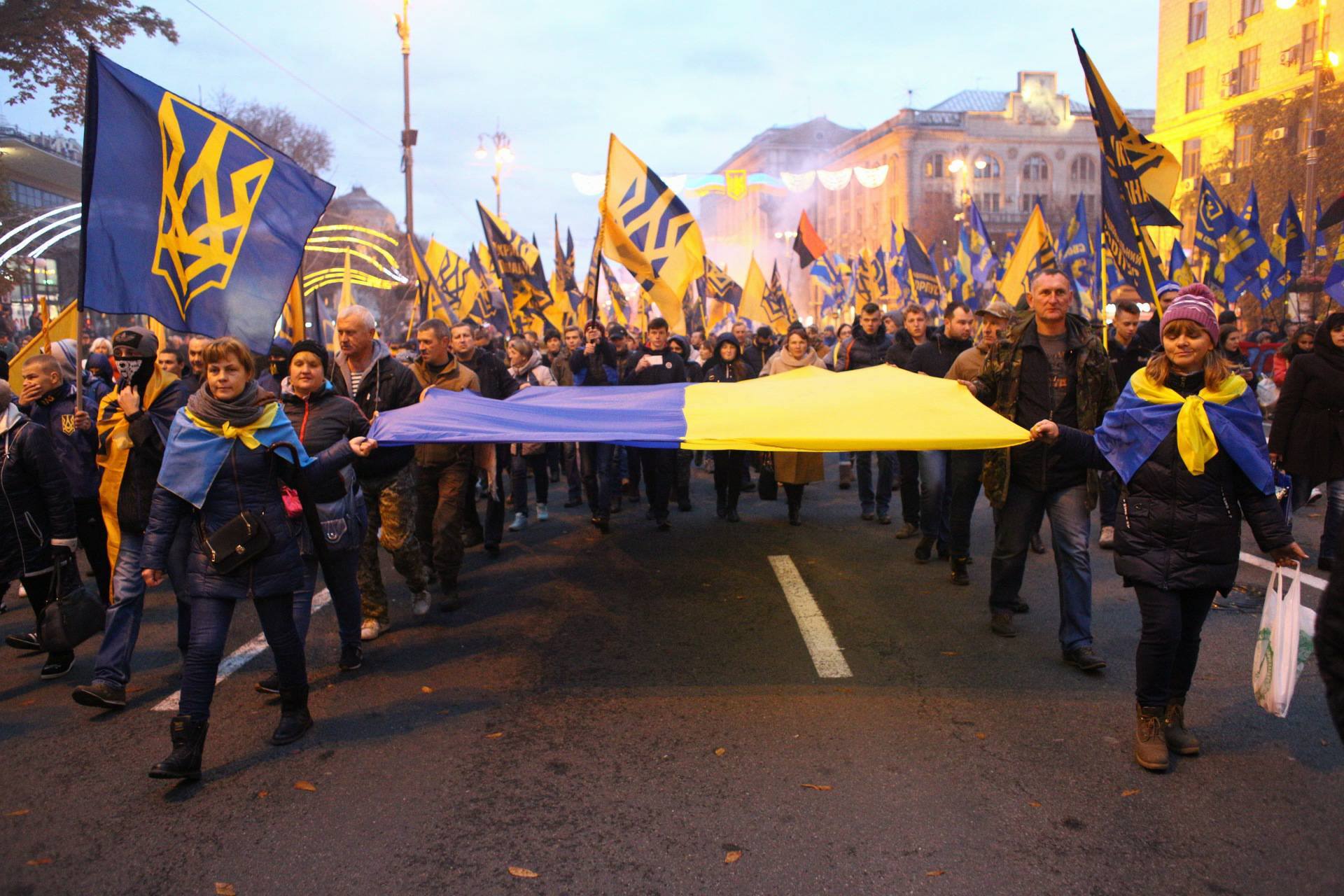 "Україна понад усе": Чем запомнился Марш националистов в Киеве (фоторепортаж)