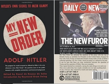 "Новый фюрер": фото Трампа украсило книгу с цитатами Гитлера