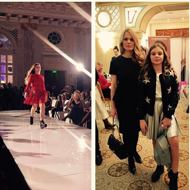 Ольга Фреймут со старшей дочерью Златой