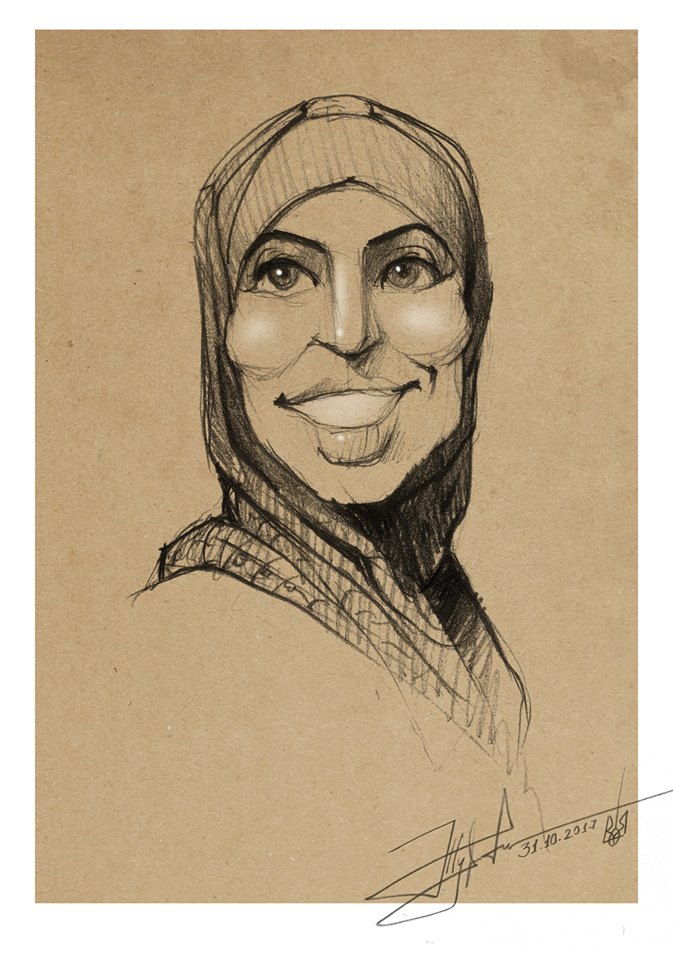 Відомий художник створив портрет Аміни Окуєвої та емоційно звернувся до українців