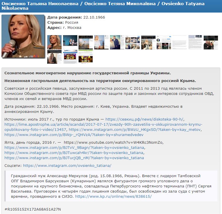 Известные звезды 90-х пополнили базу "Миротворца"