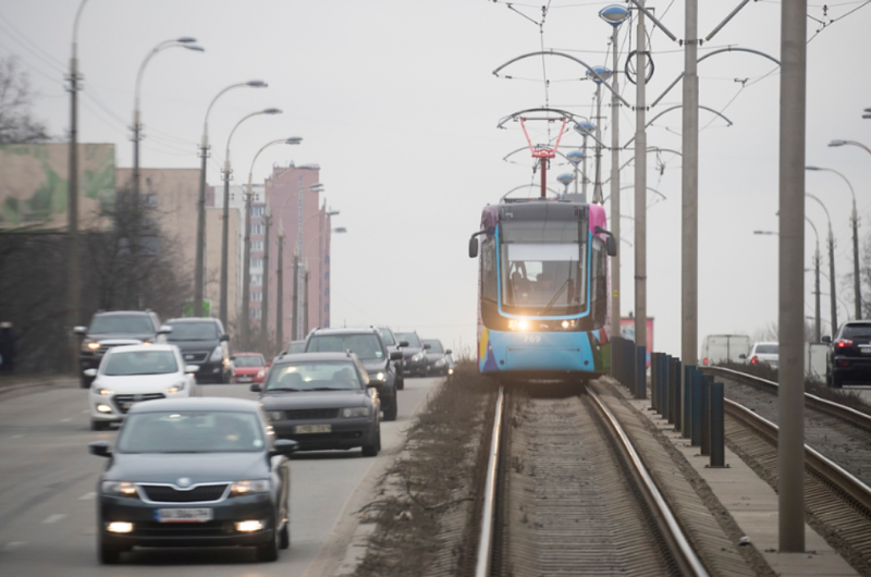 Кличко проїхався новим трамваєм PESA, партія яких надійшла до столиці наприкінці минулого року