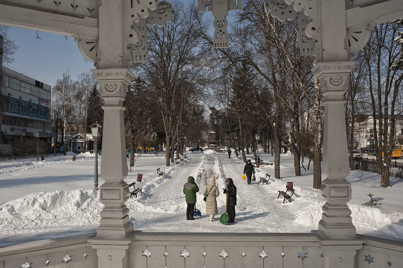 Сумы накрыл мощный снегопад (фото)