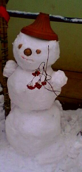 Трохи креативу: жителі Кривого рогу ліплять дивних істот з снігу