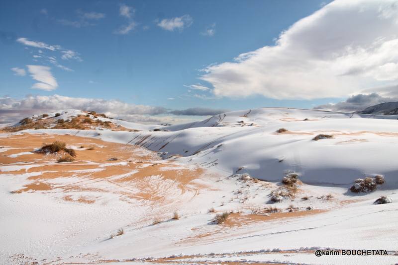 У пустелі Сахара знову снігопад (неймовірні фото)