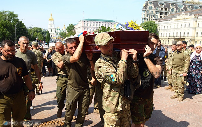 В Киеве простились с погибшим бойцом ООС (фоторепортаж)