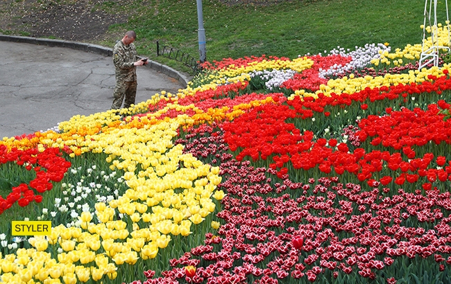 В Киеве открылась уникальная выставка тюльпанов "Вокруг света" (яркий фоторепортаж)